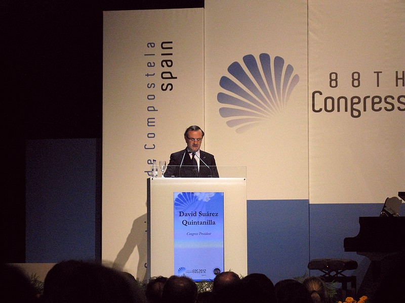 Выступление Президента Конгресса  / 88й конгресс Европейского Общества Ортодонтов (EOS 2012)
